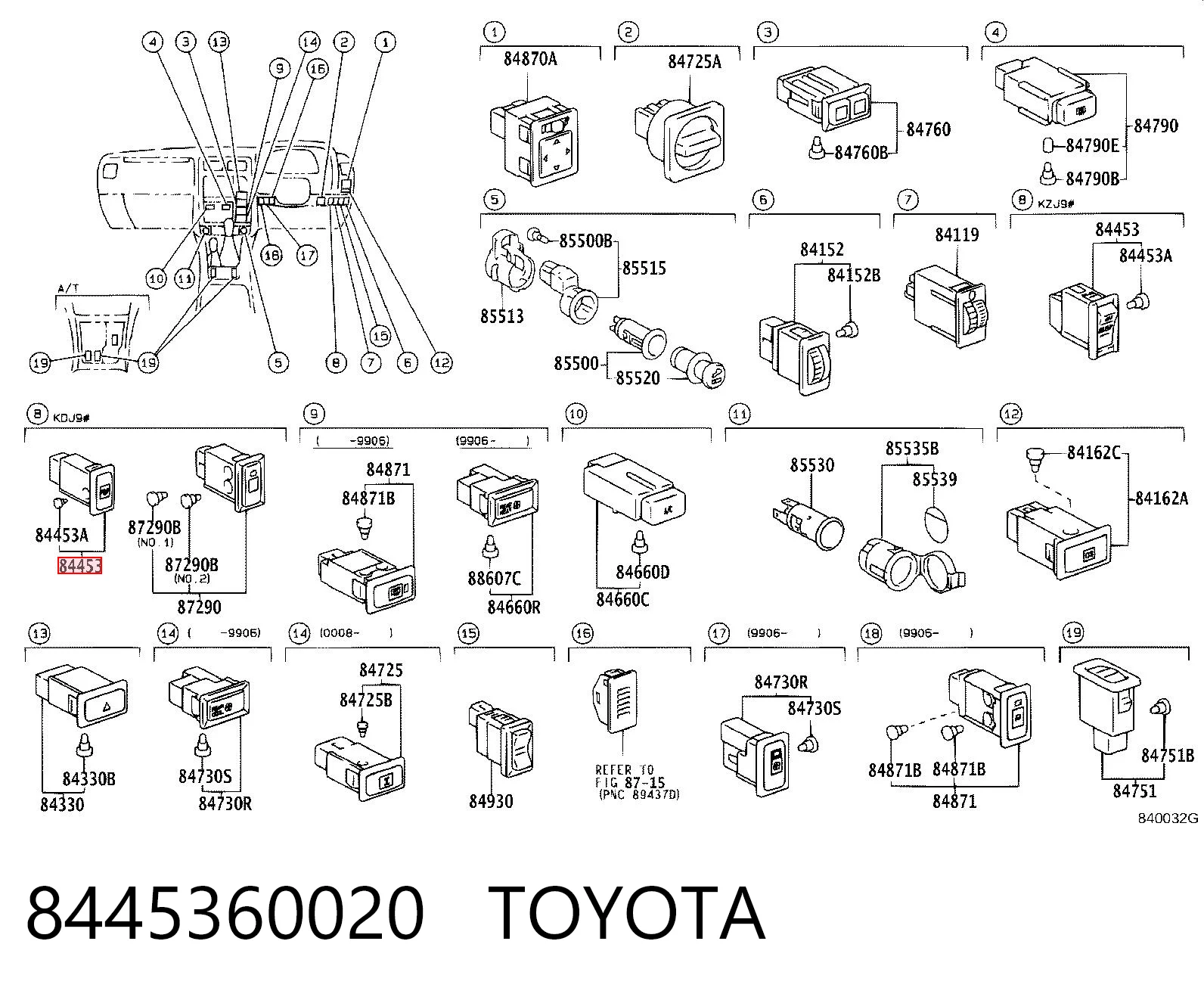 8445360020 Toyota