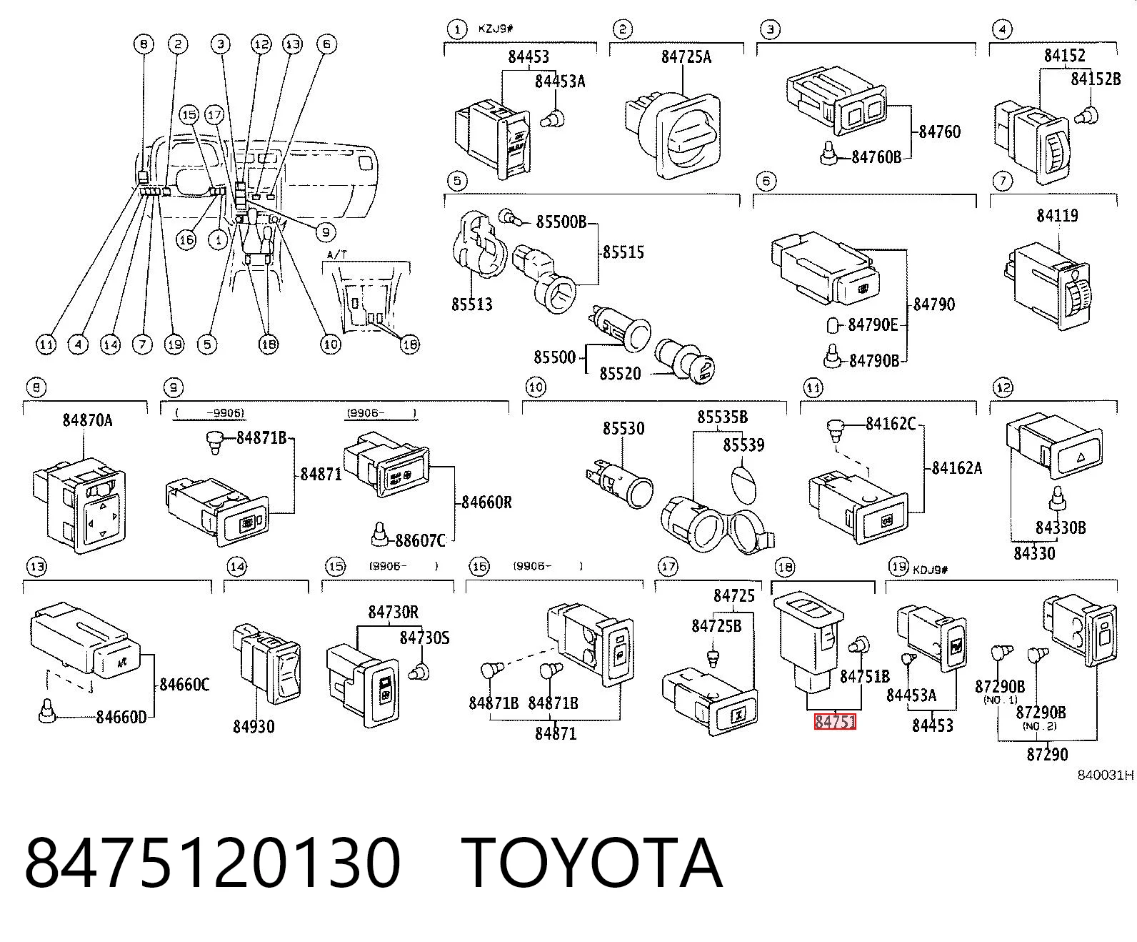 8475120130 Toyota