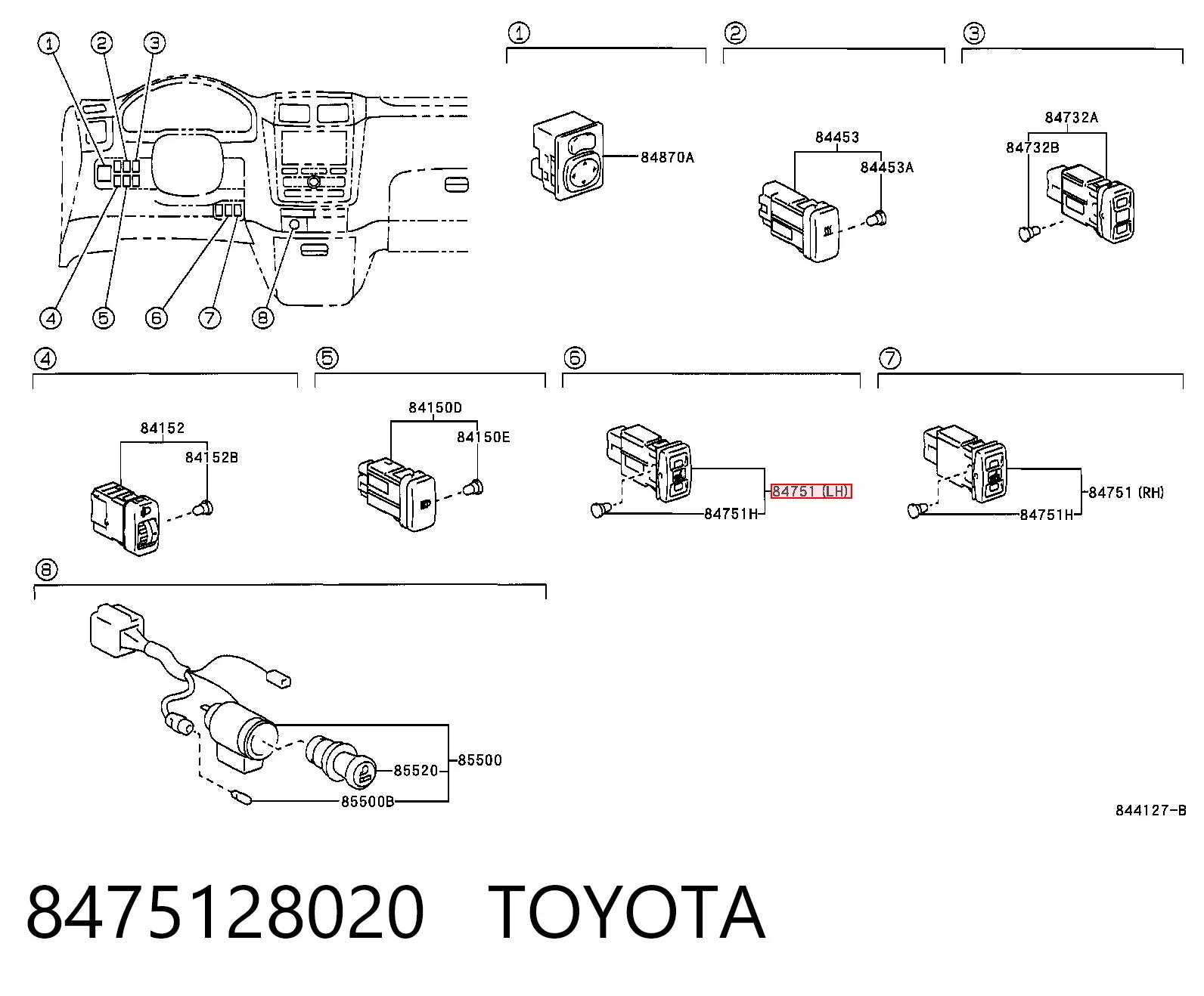 8475128020 Toyota
