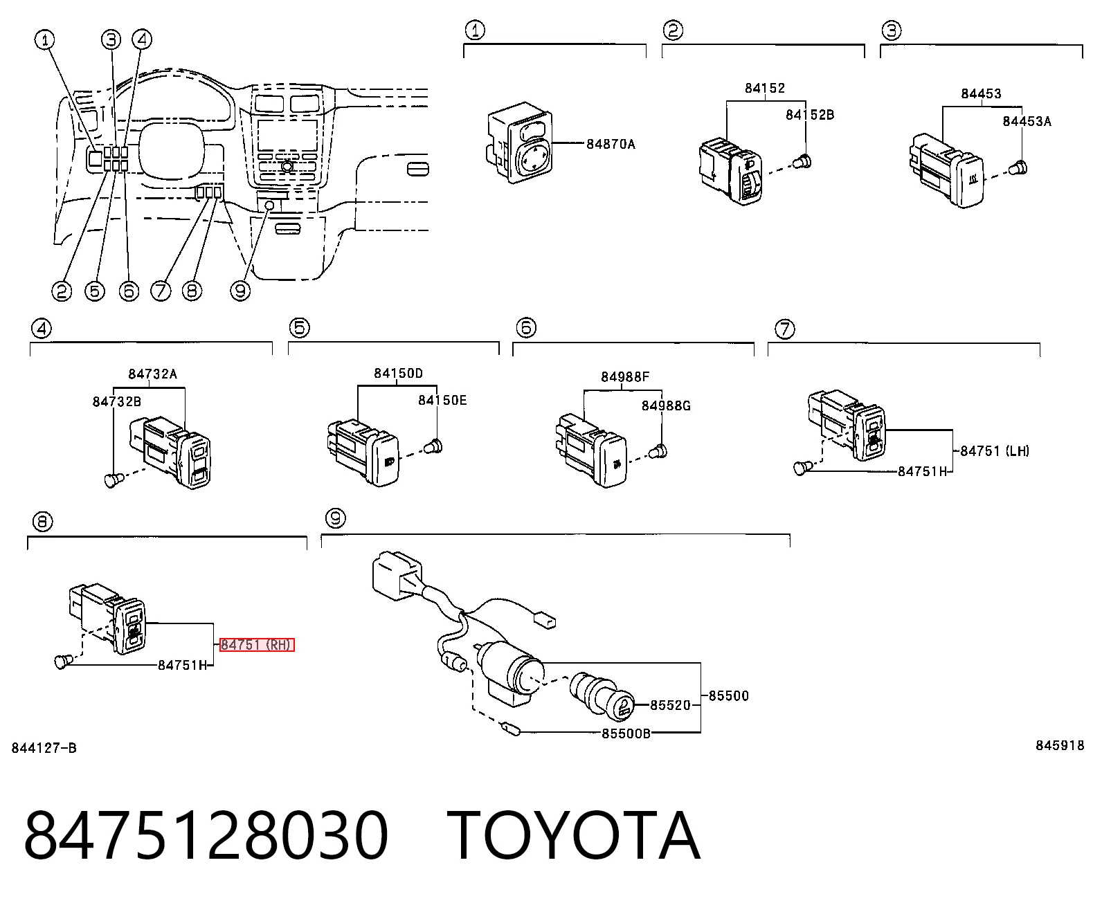8475128030 Toyota