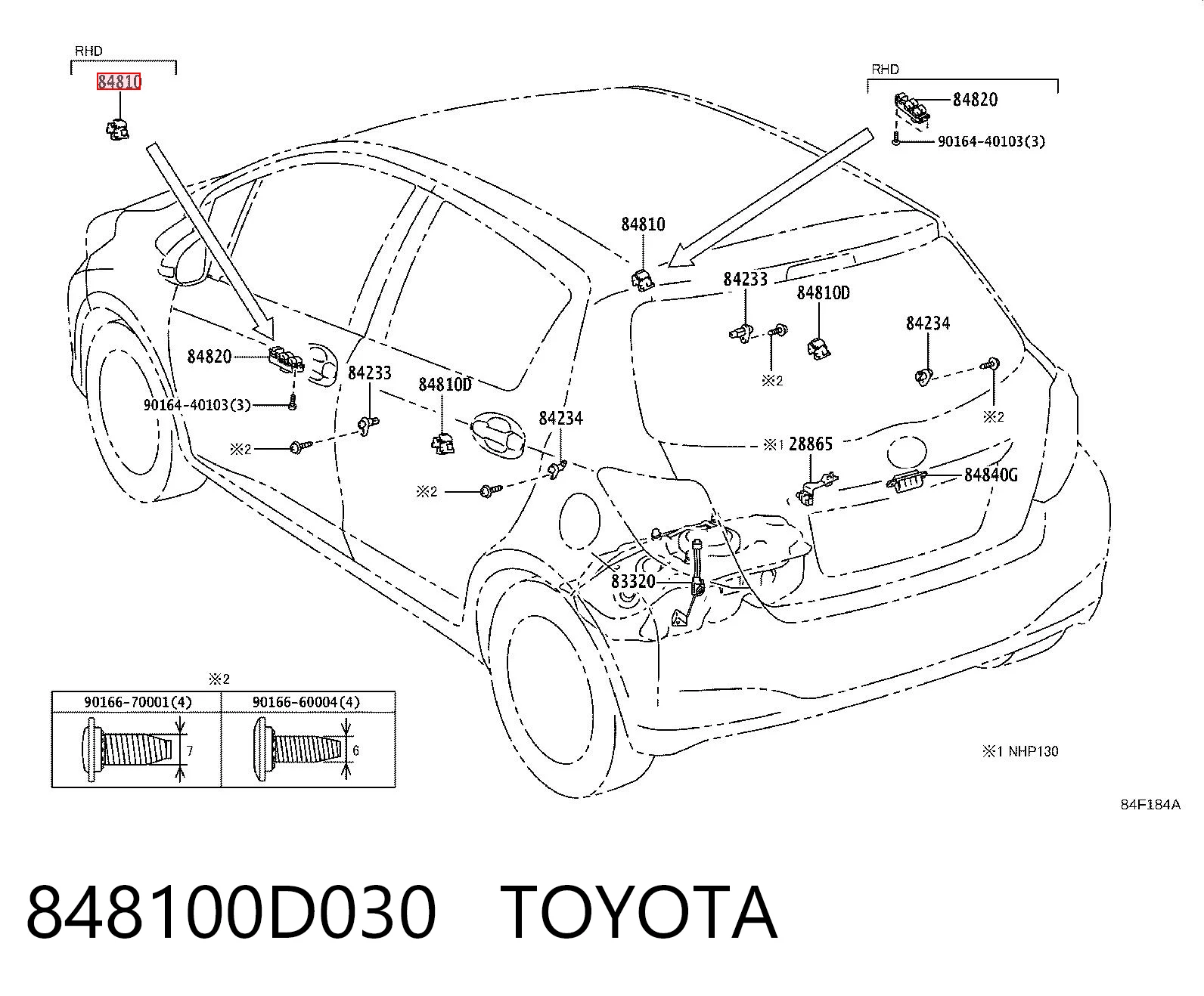 848100D030 Toyota