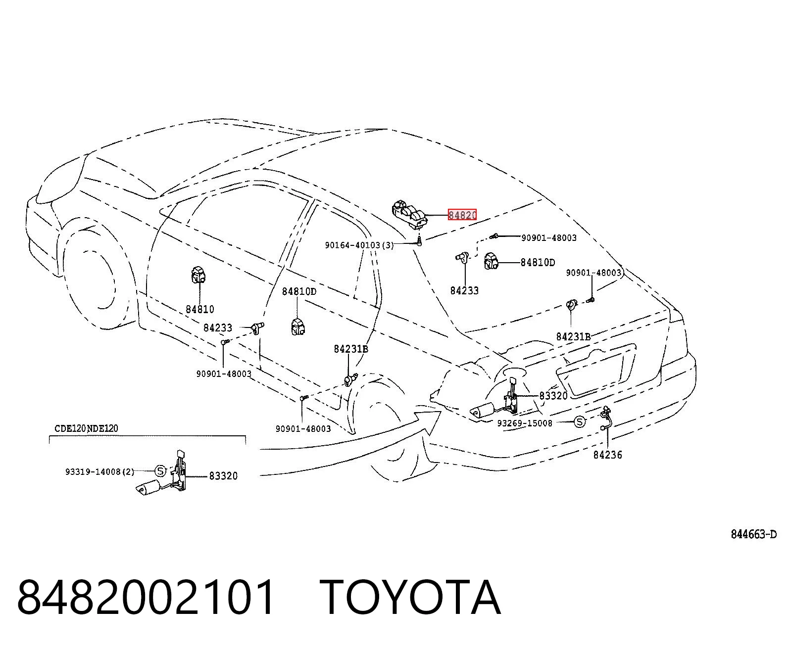 848200F030 VAG Unidad de control de elevalunas delantera izquierda