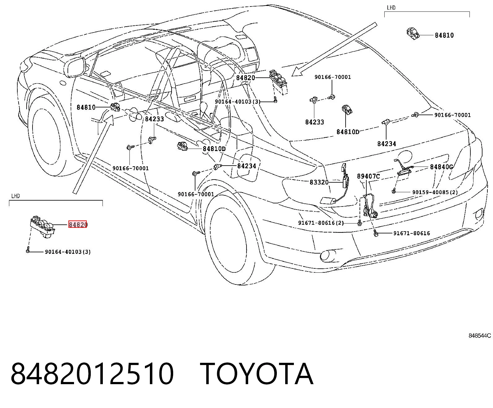 8482012510 Toyota