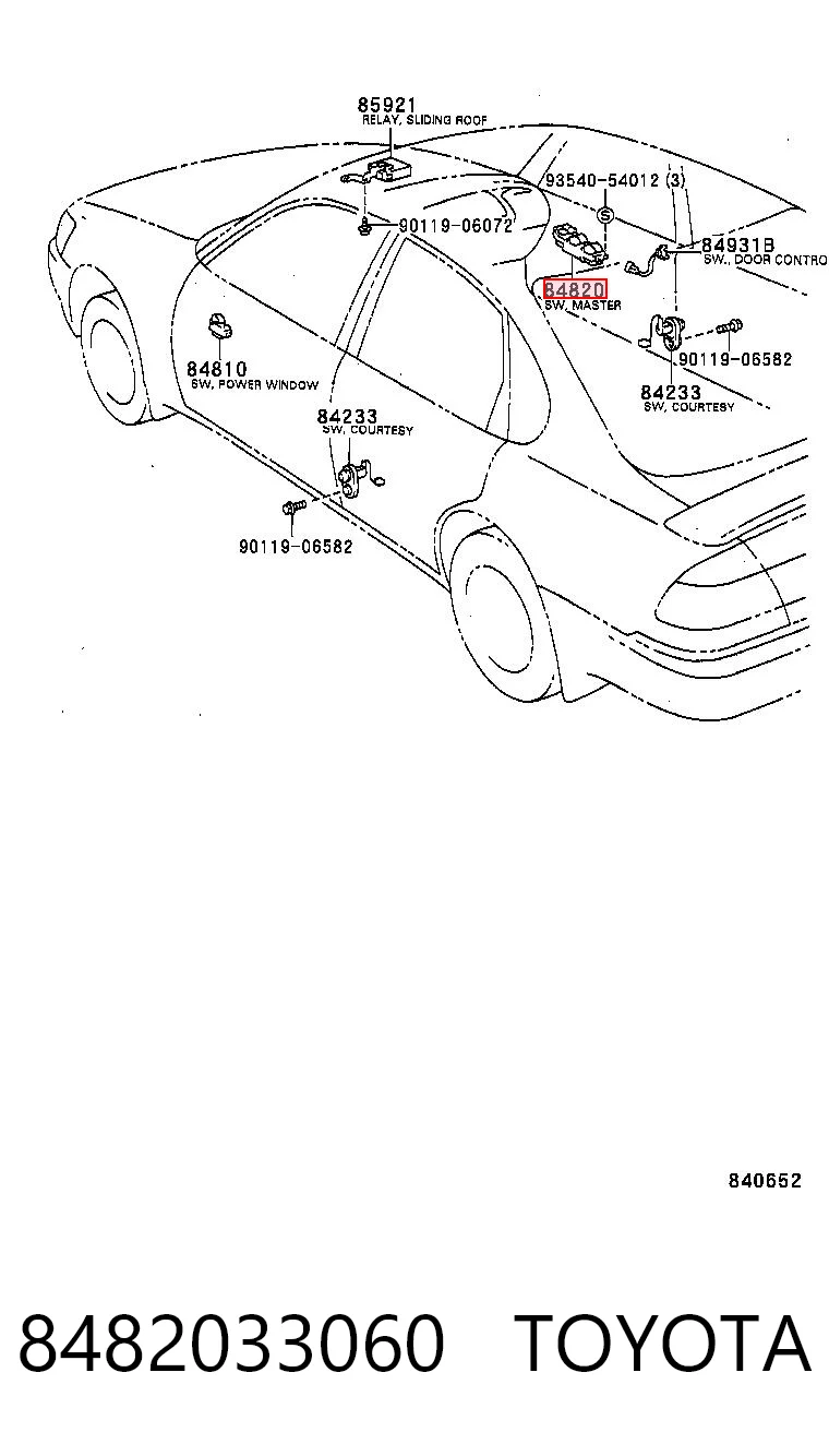 8482033060 Toyota Elevalunas