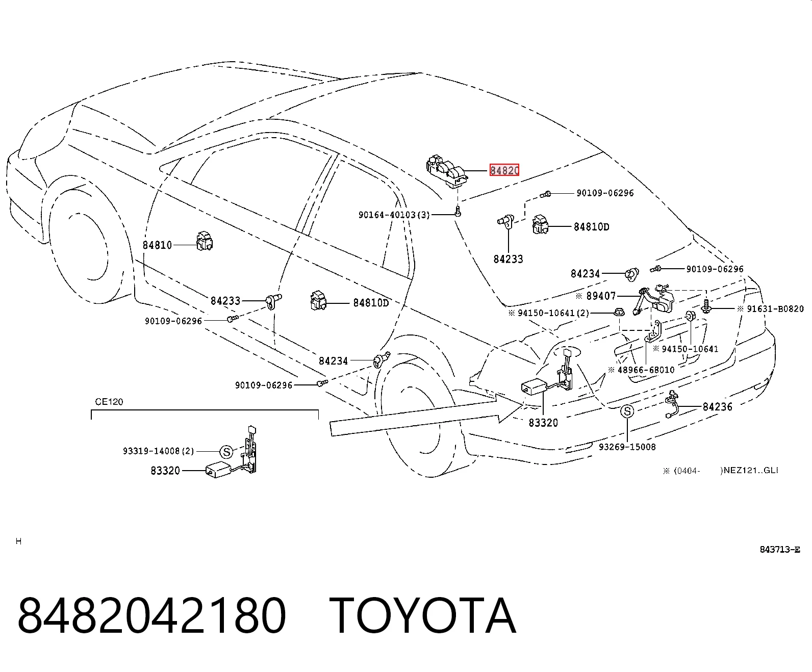 Unidad de control de elevalunas de la consola central Toyota 8482042180 precio, desde 41,22 EUR