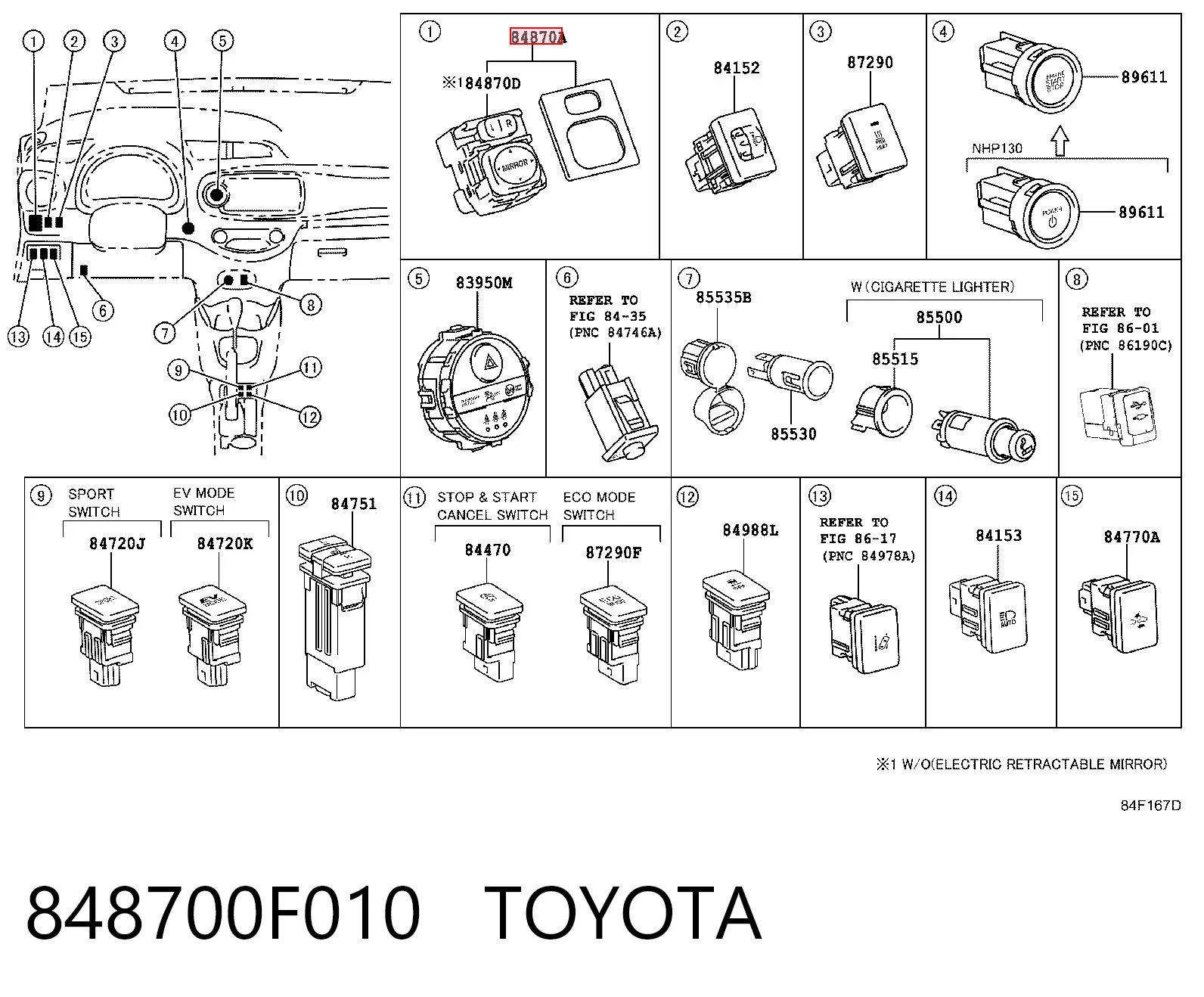 848700F010 Toyota