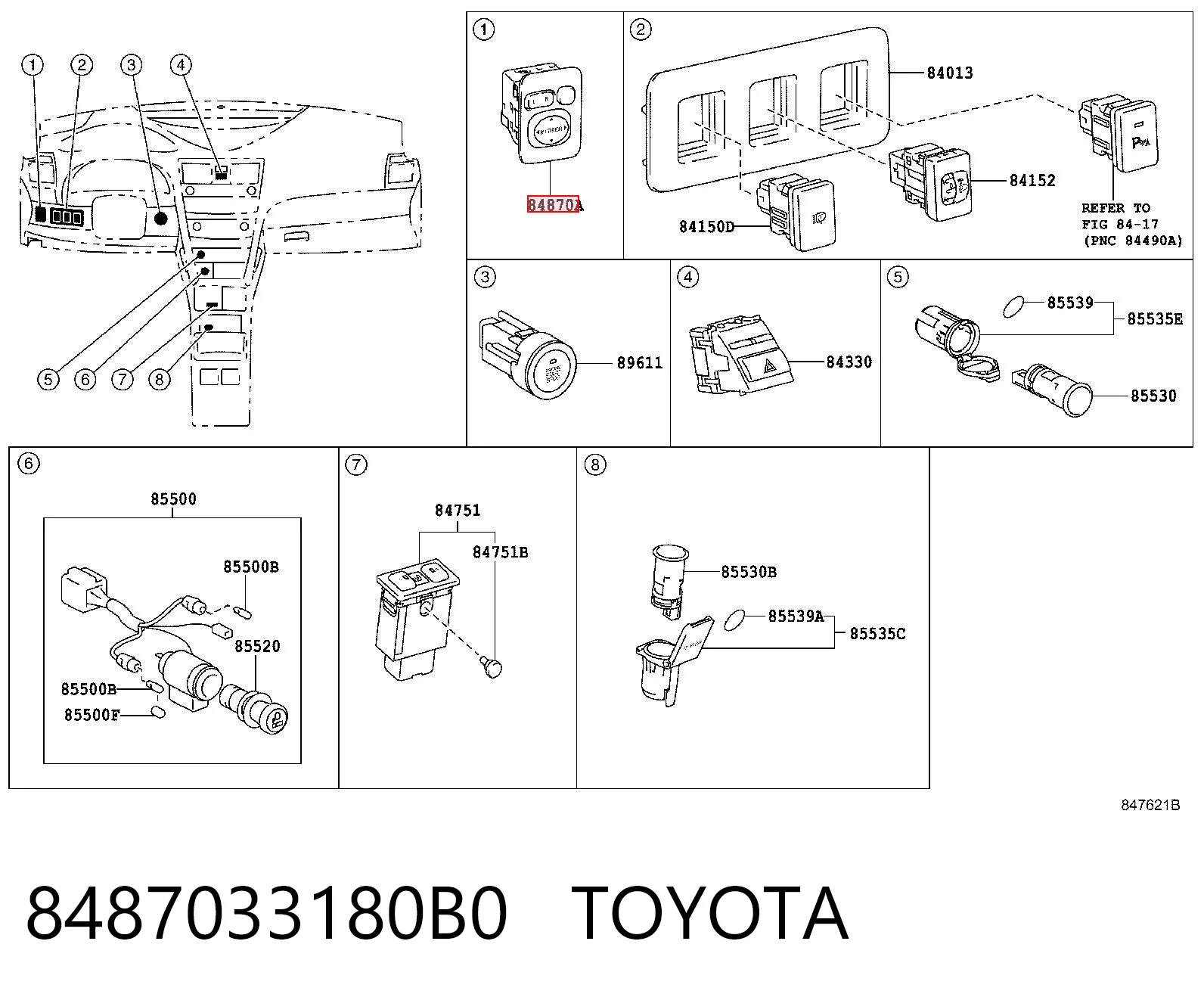 8487033180B0 Toyota