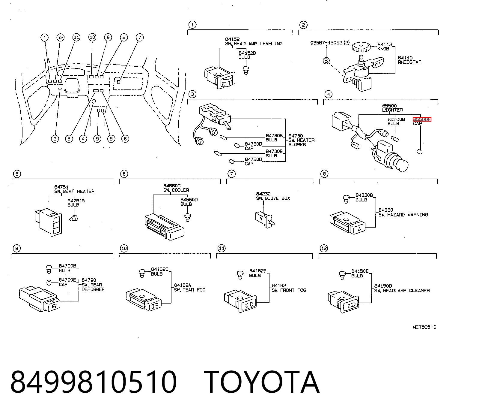 8499810510 Toyota