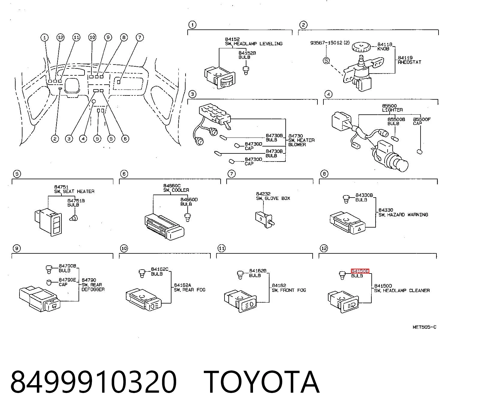 8499910320 Toyota