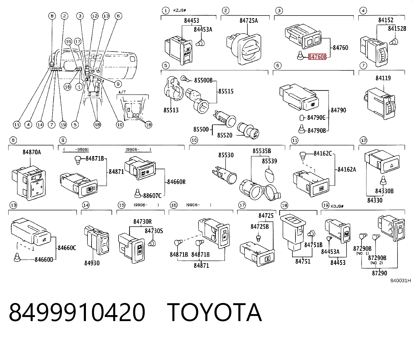 8499910420 Toyota