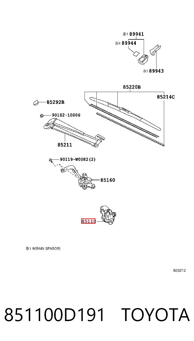 Comprar Motor del limpiaparabrisas Toyota Yaris P13 a bajo precio