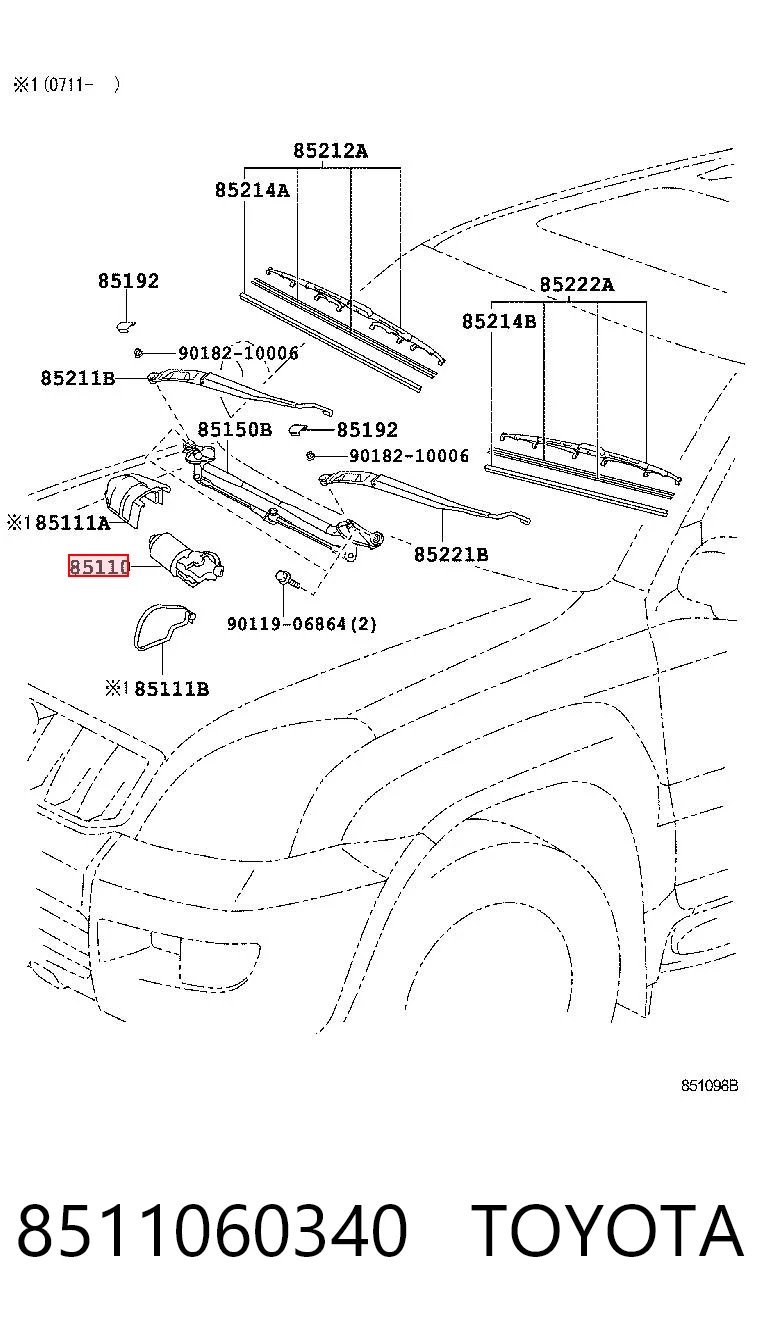 8511060340 Toyota