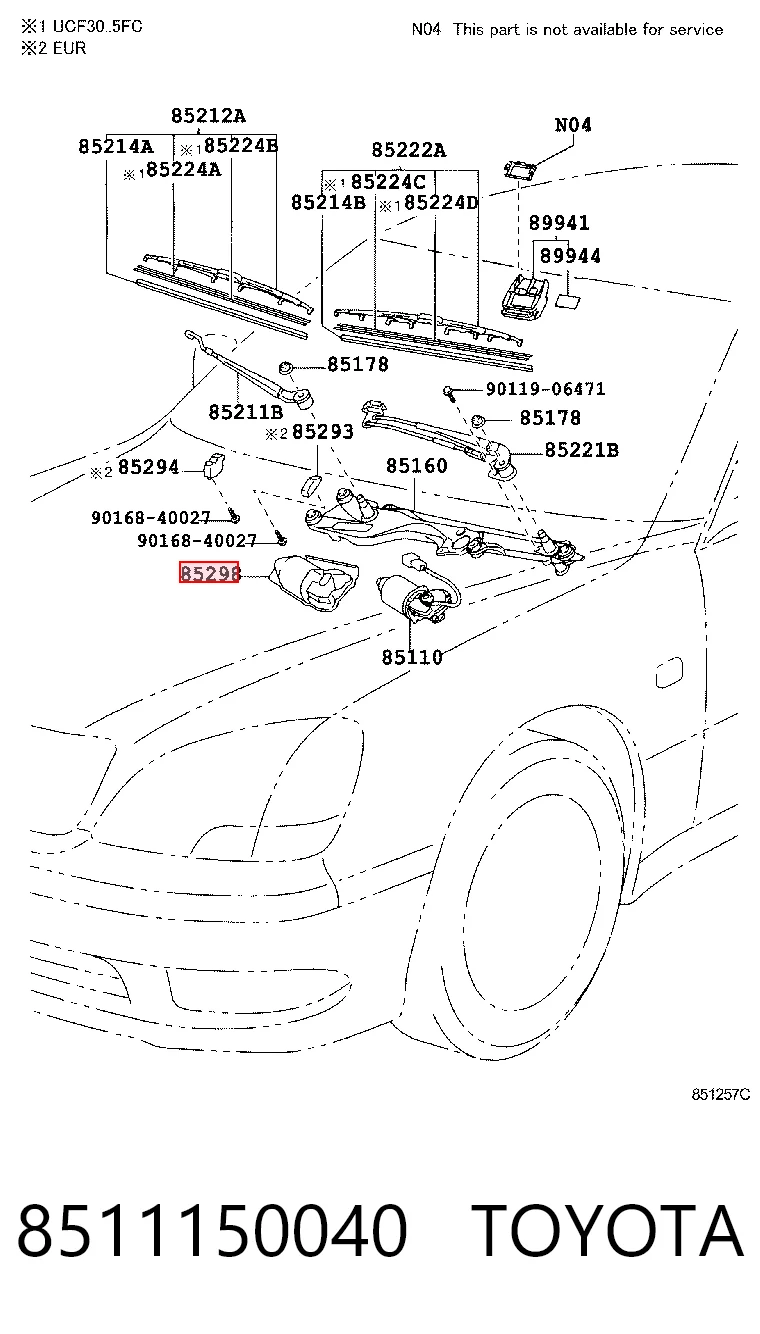 8511150040 Toyota