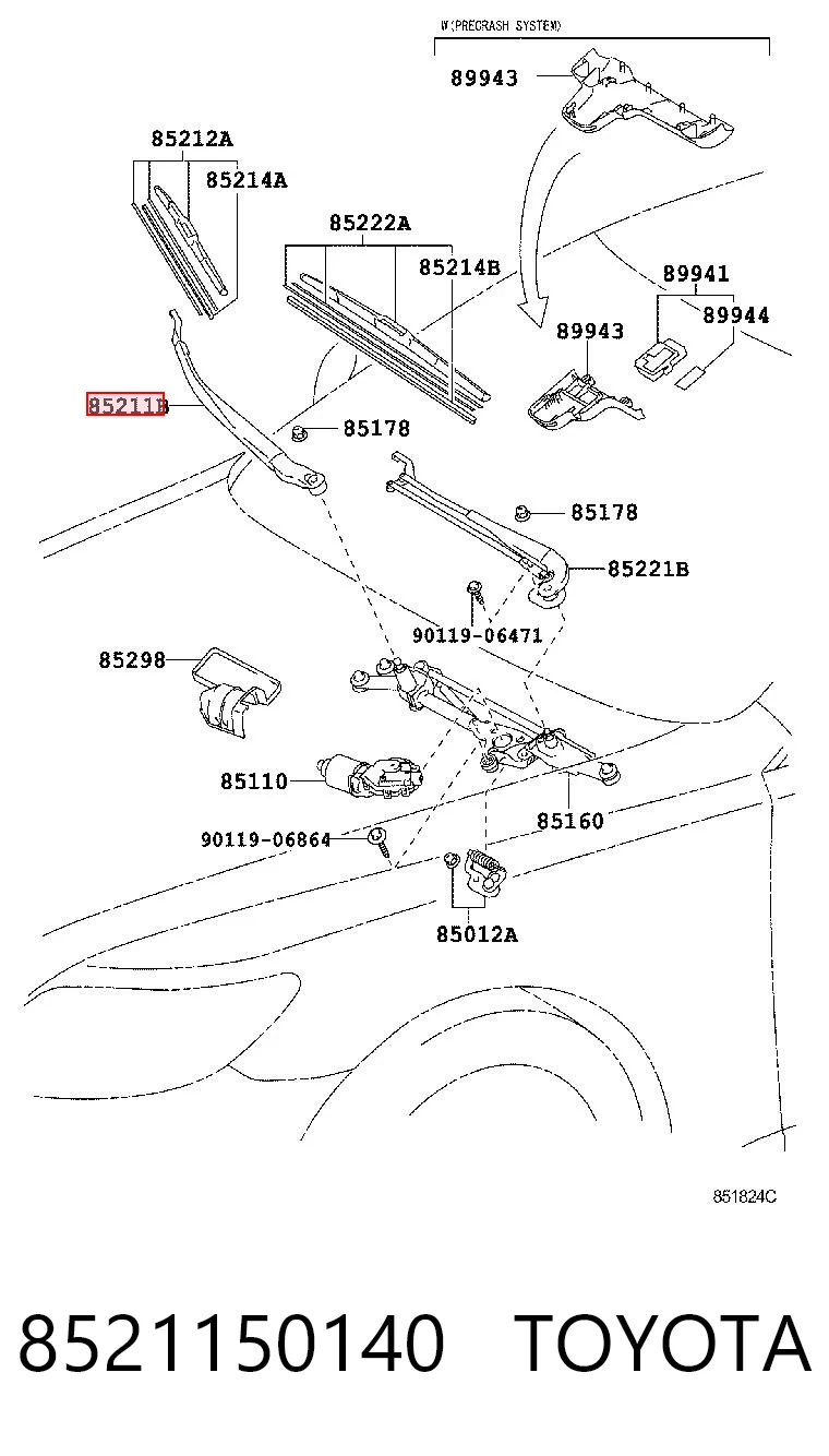 8521150140 Toyota