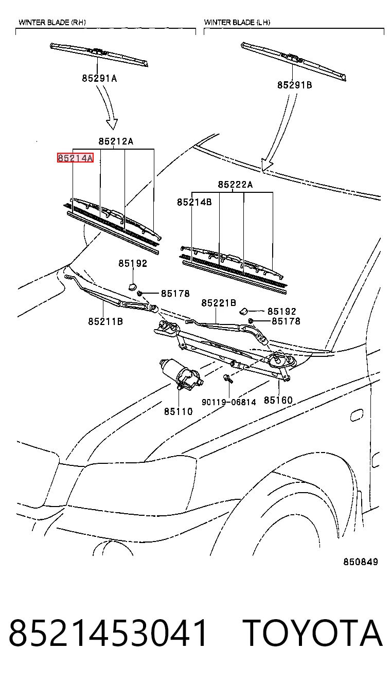 8521453041 Toyota