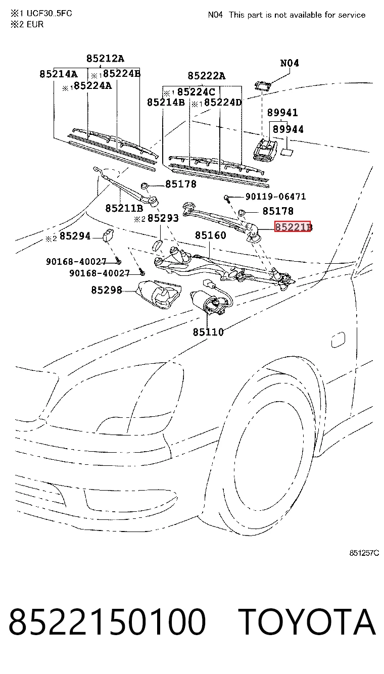 8522150100 Toyota
