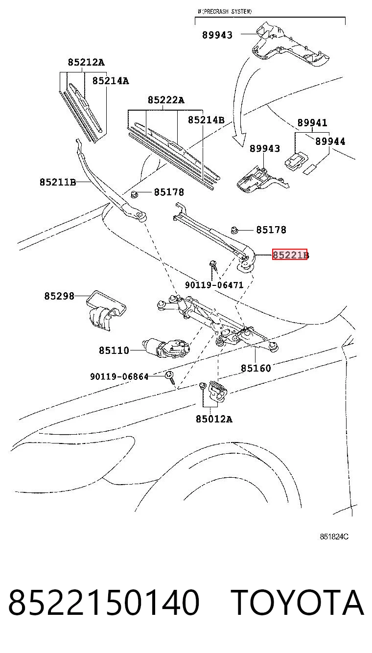 8522150140 Toyota