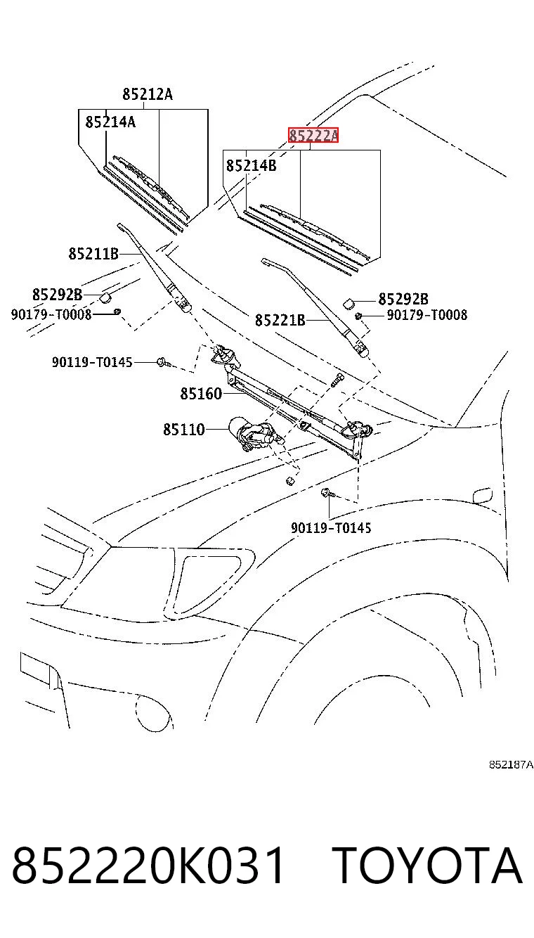 852220K031 Toyota