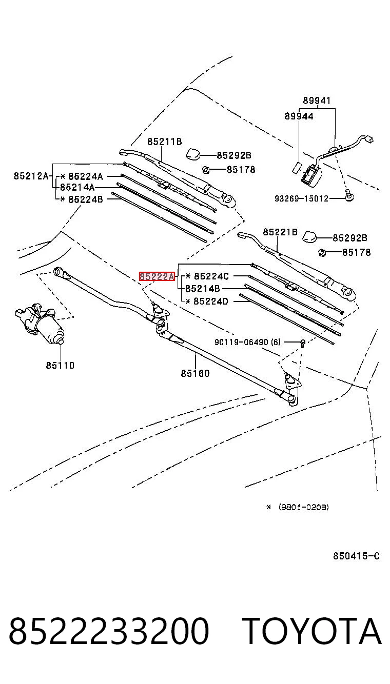 8522233200 Toyota