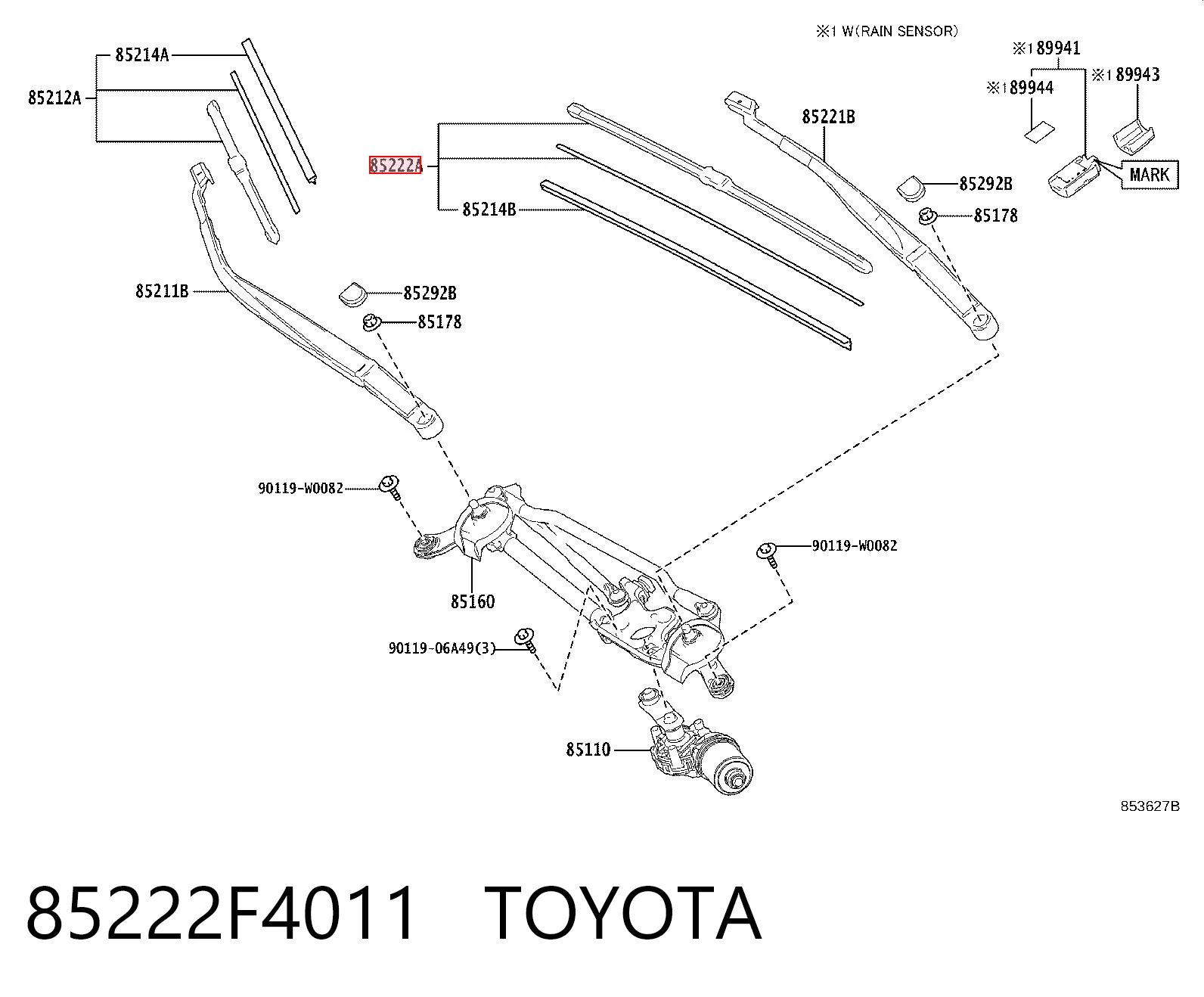 85222F4011 Toyota