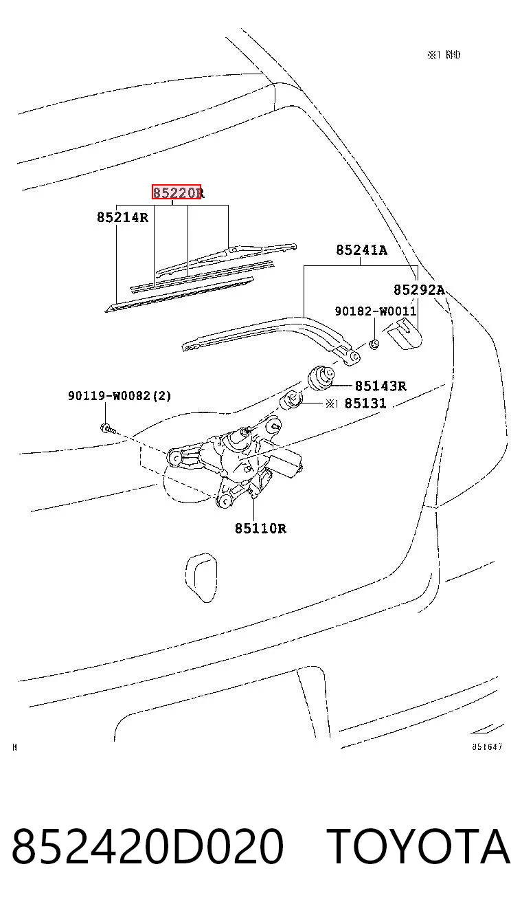 Escobilla del limpiaparabrisas trasero Mazda 3 sedán (BM, BN) (2013 - 2019) precio, desde 4,49 EUR