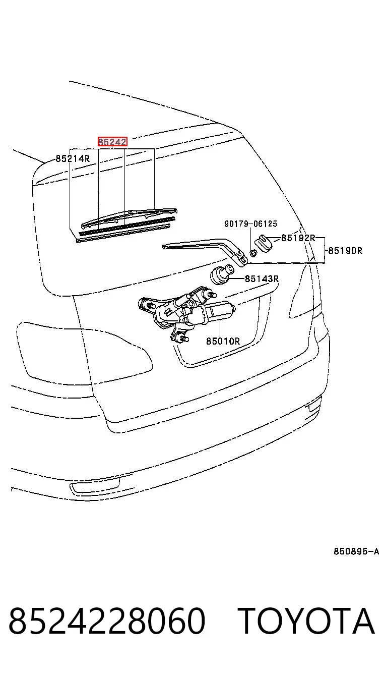 Limpiaparabrisas posterior Toyota Prius desde 7,42 €