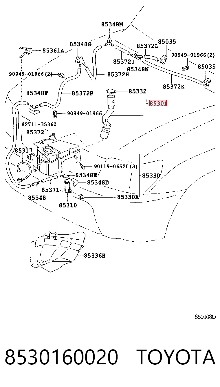 8530160020 Toyota