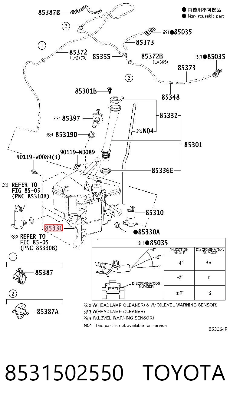 8531502550 Toyota