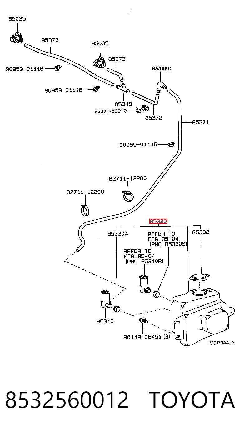 8532560012 Toyota