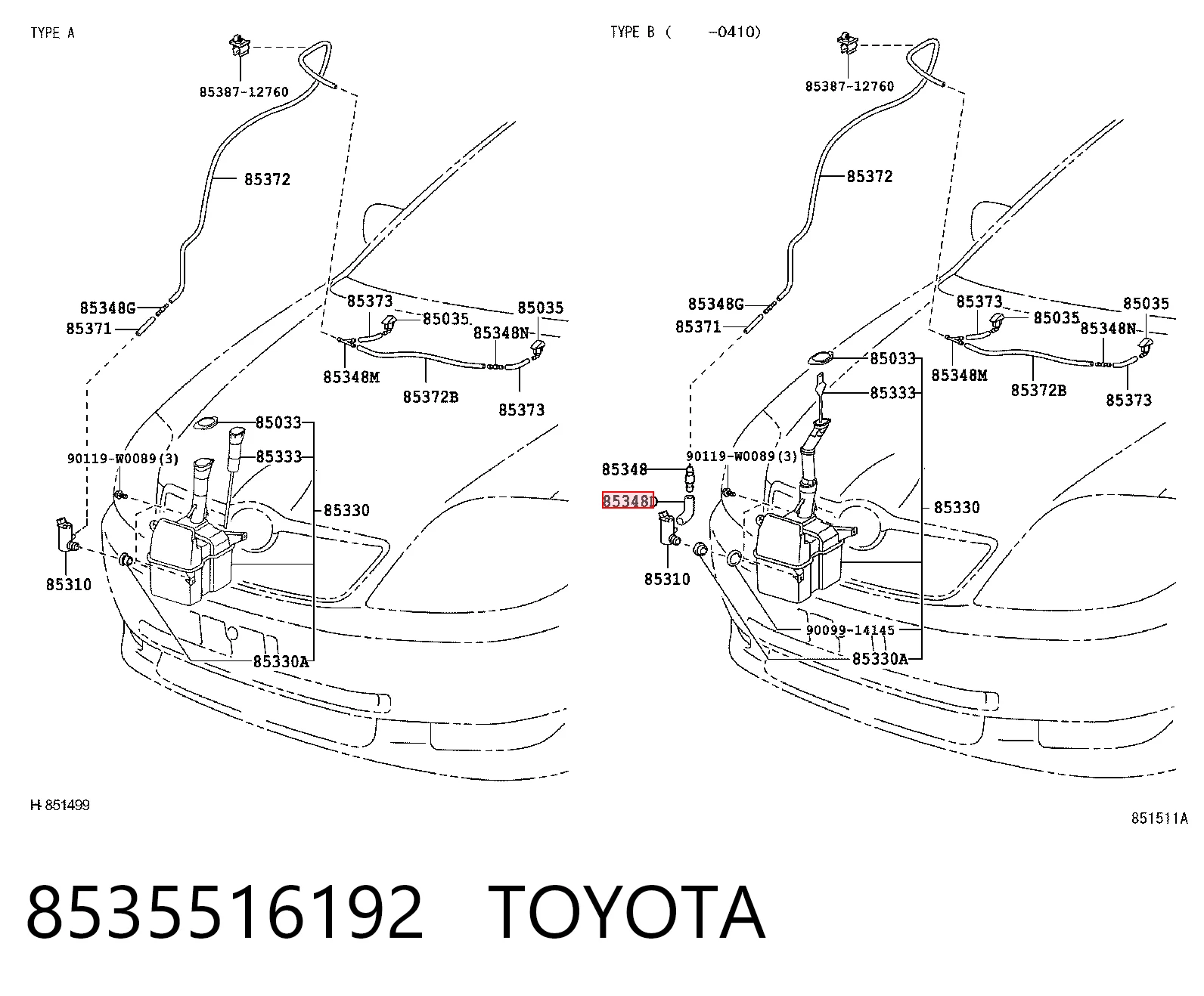 8535516192 Toyota