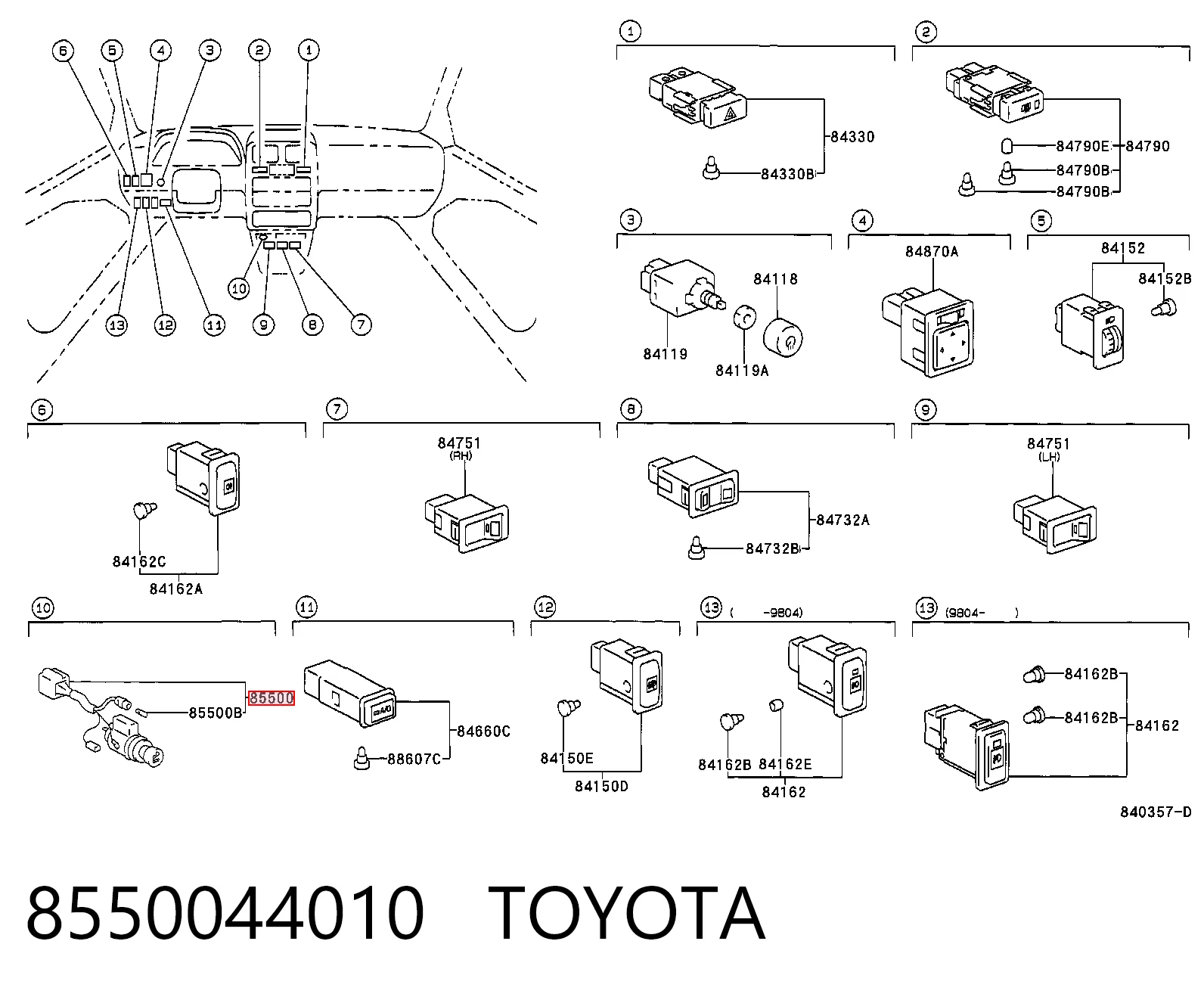 8550044010 Toyota