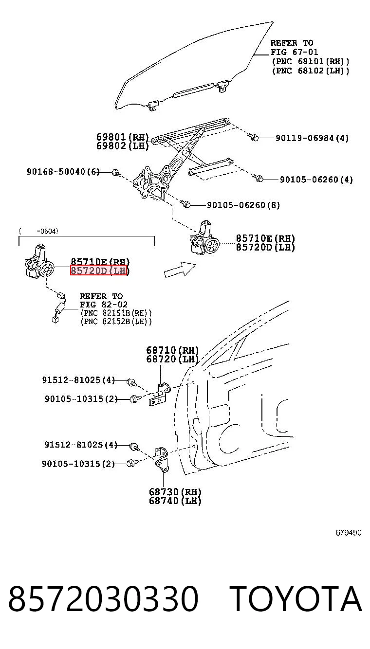 Elevalunas para Lexus LS 460/460L USF4