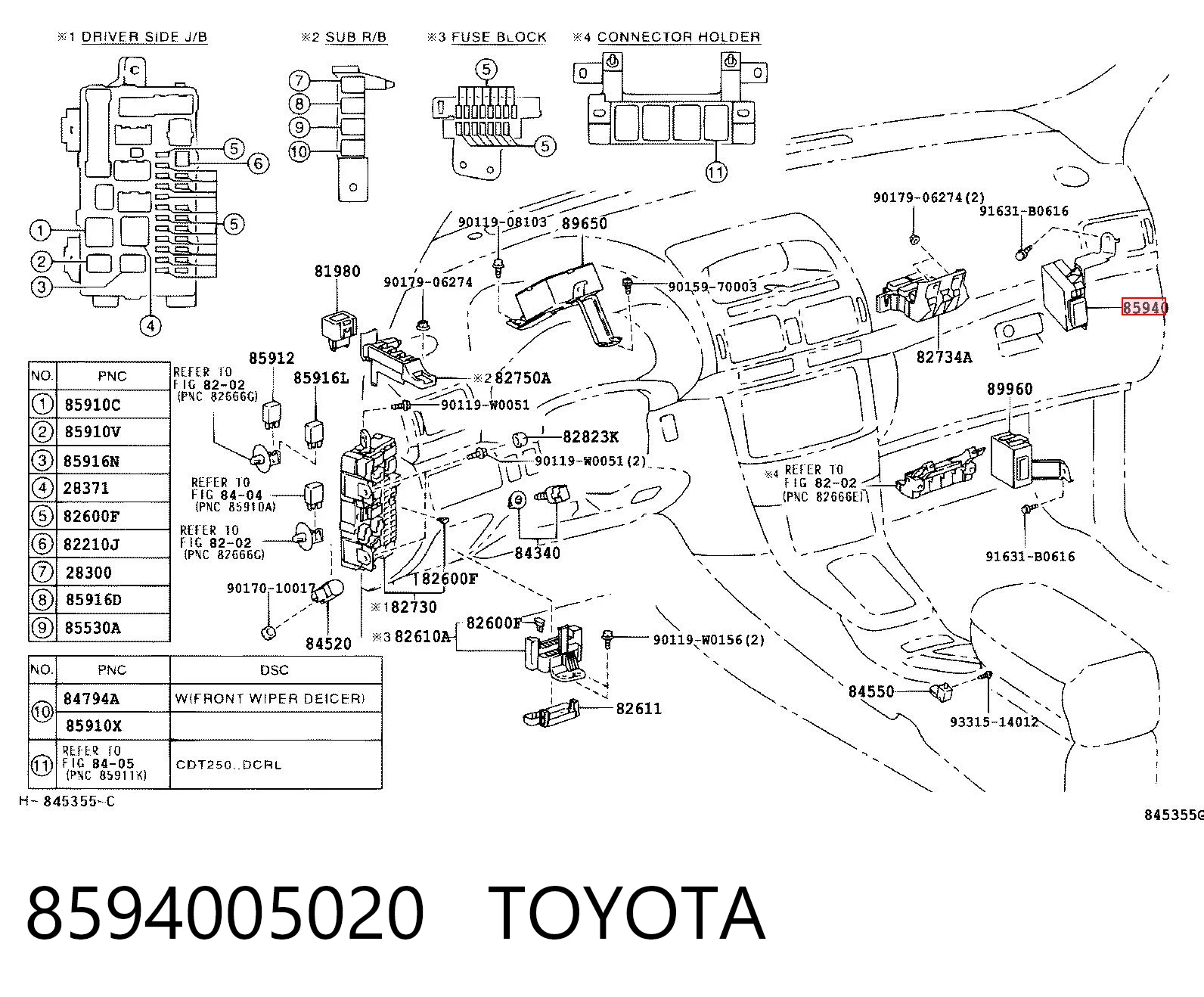8594005020 Toyota