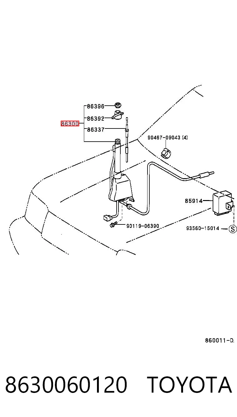 Comprar Antena Toyota Land Cruiser  J9 a bajo precio