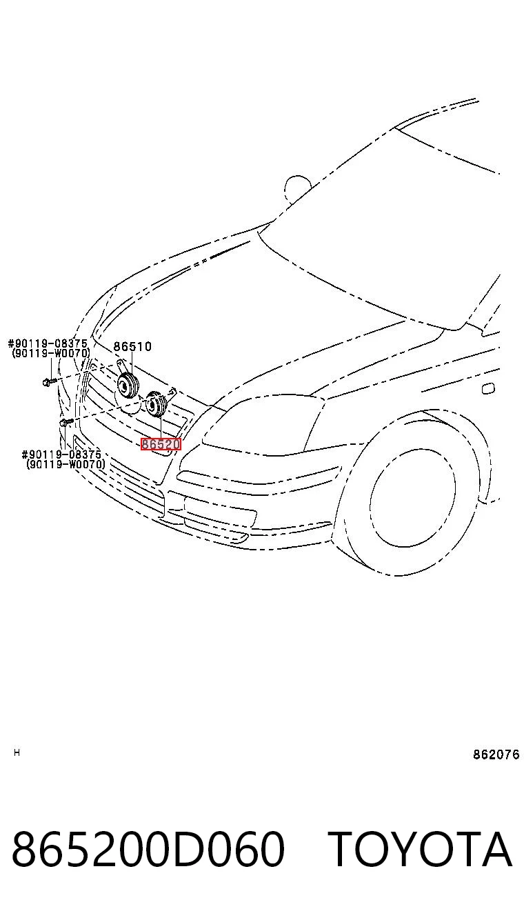 865200D060 Toyota Claxon