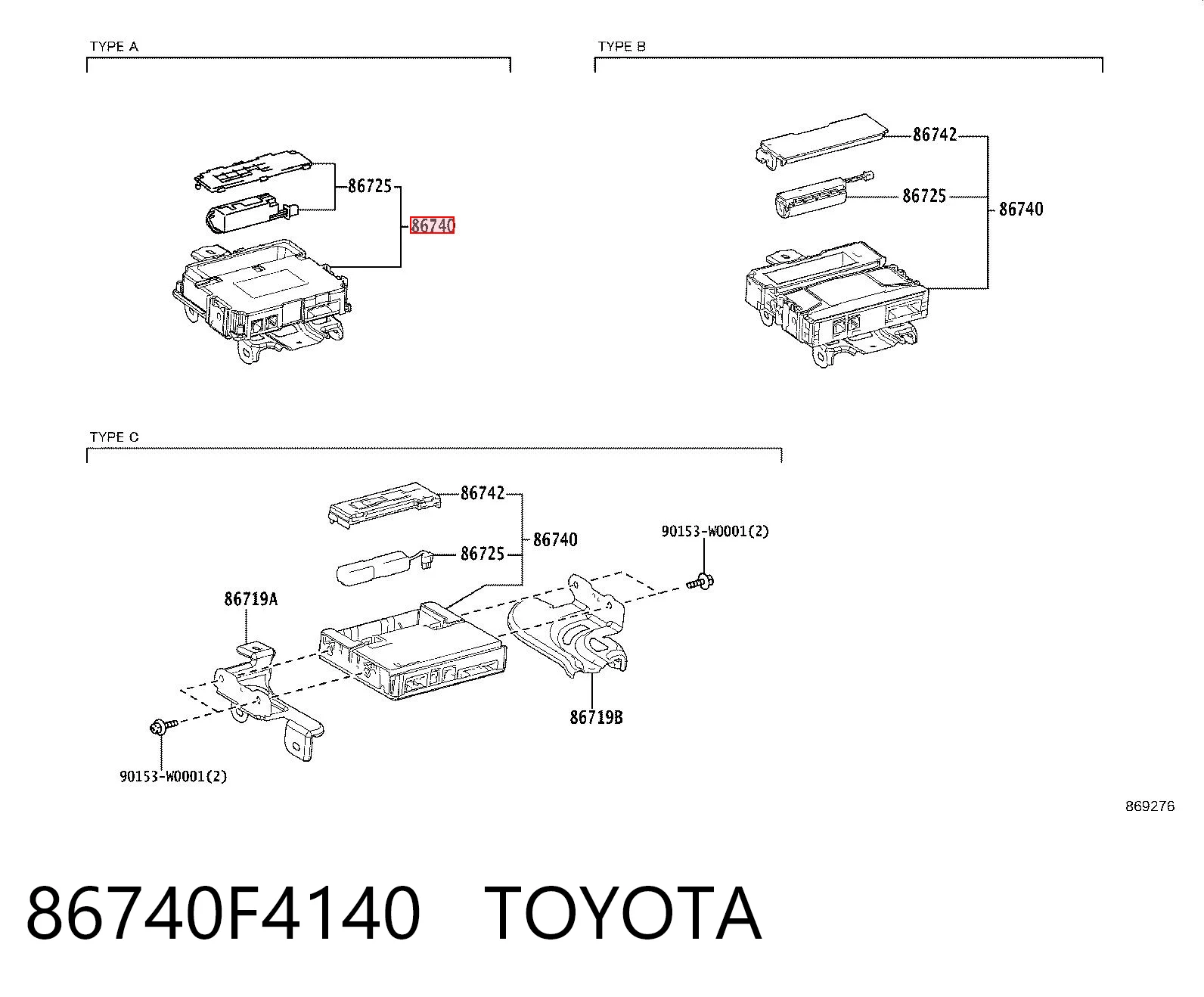 86740F4140 Toyota