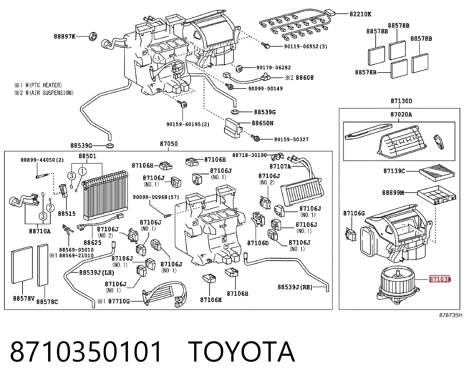 Comprar Motor del ventilador del calefactor Lexus LS  UVF4 a bajo precio
