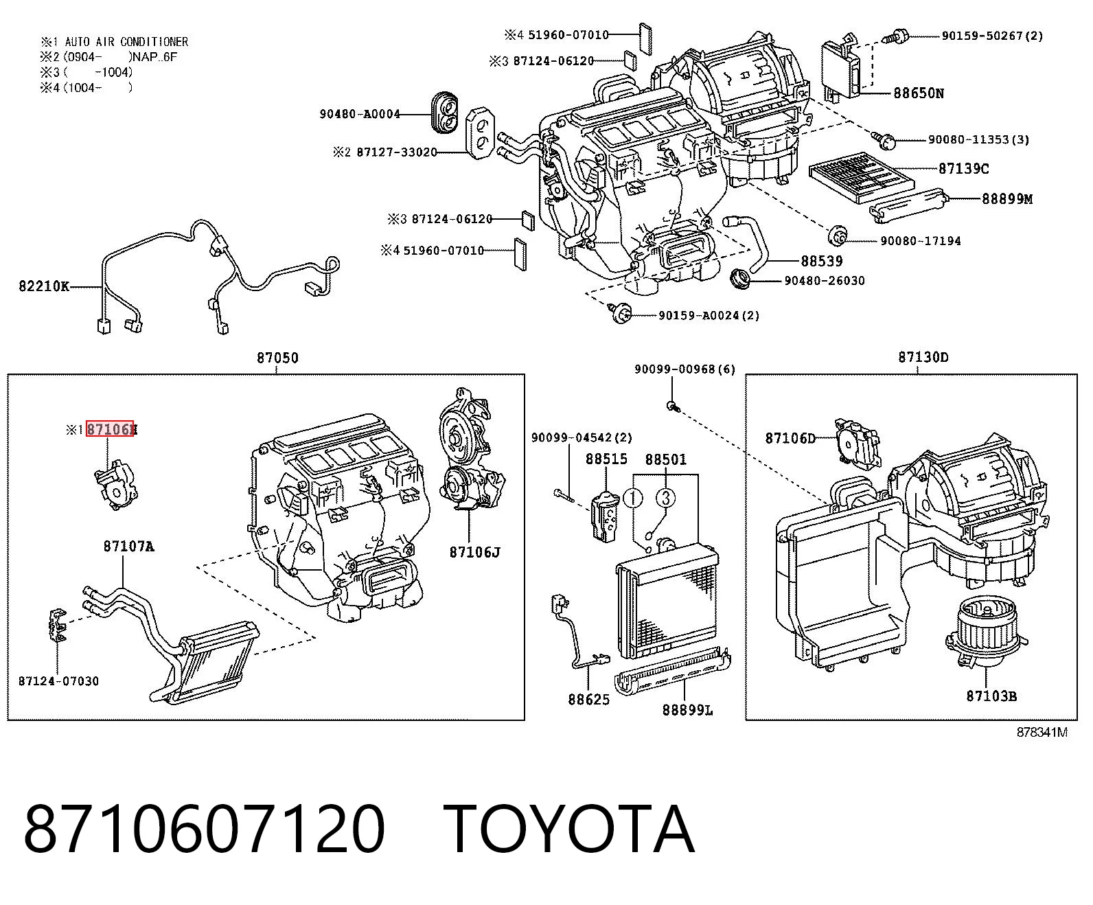 Actuador de compuerta de la calefacción para Lexus RX 450H/350L/200T L25