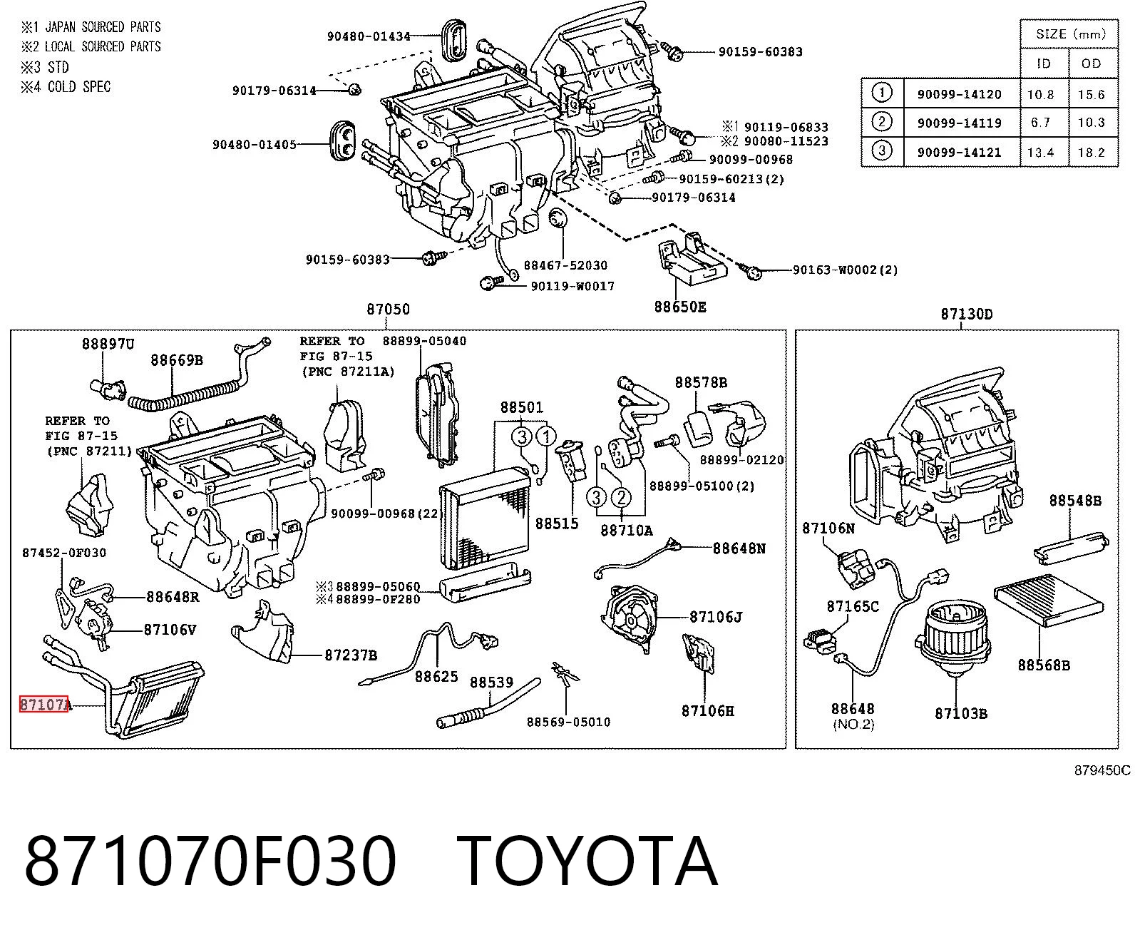 871070F030 Toyota