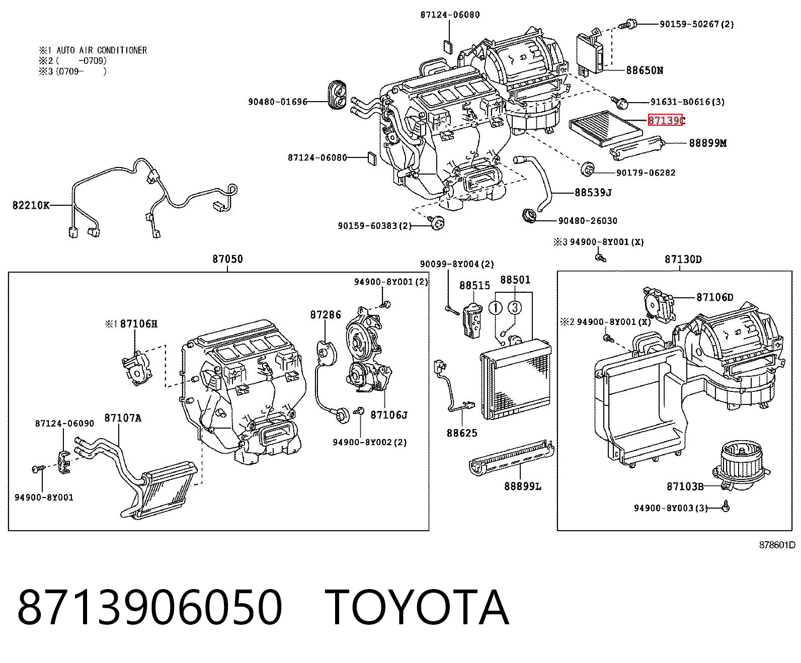 8713906050 Toyota Filtro antipolen