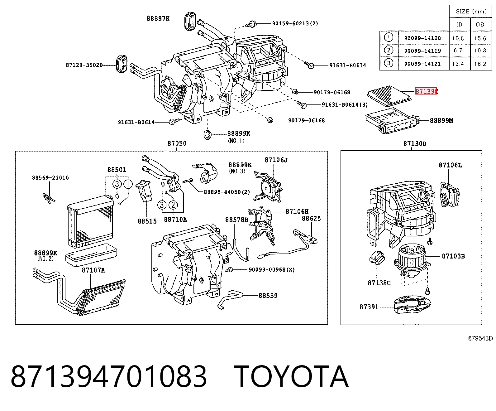 871394701083 Toyota Filtro antipolen
