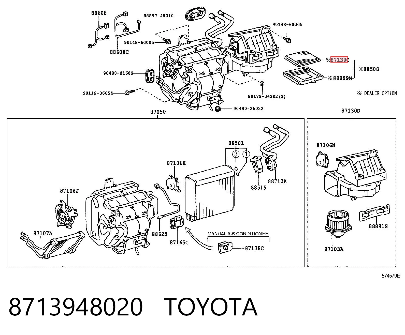 8713948020 Toyota Filtro antipolen