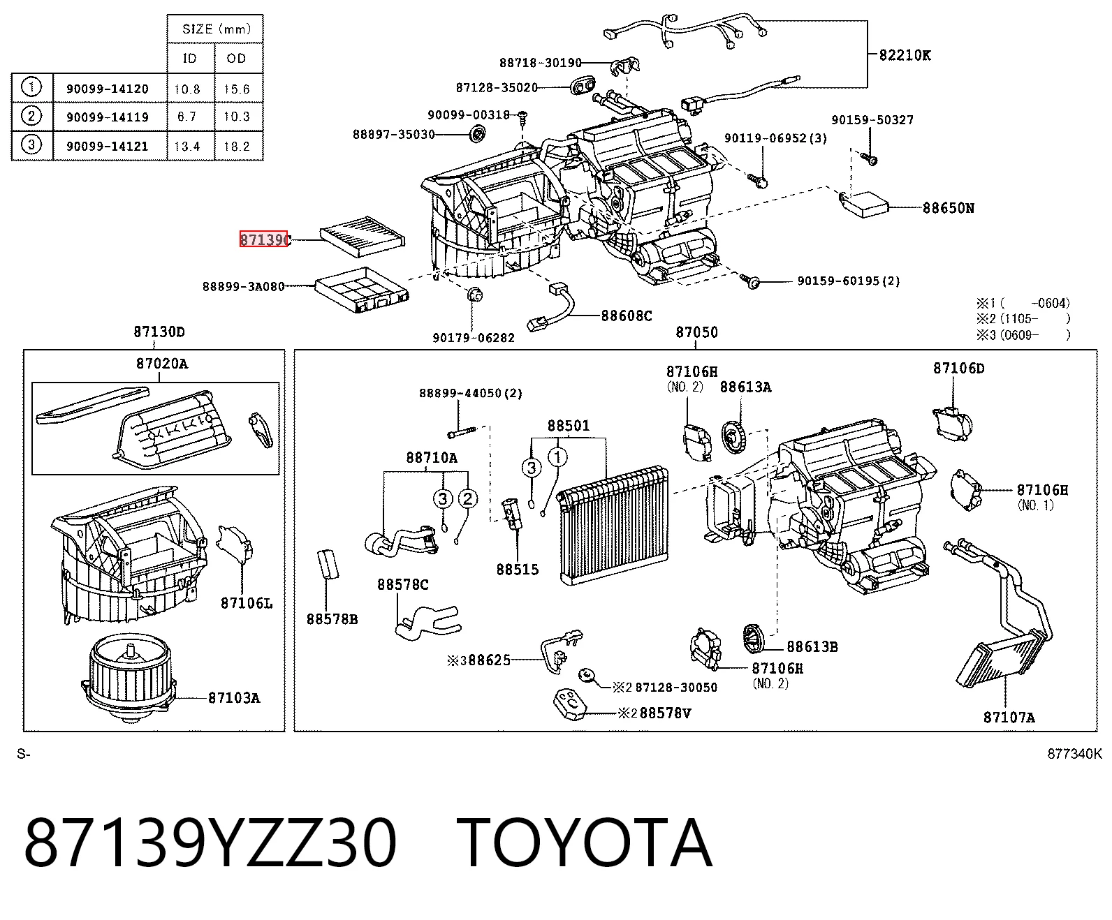 87139YZZ30 Toyota