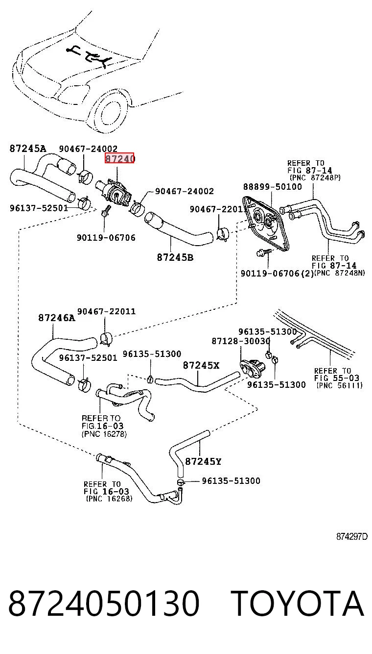 Comprar Válvula de calefacción Lexus LS  UCF30 a bajo precio