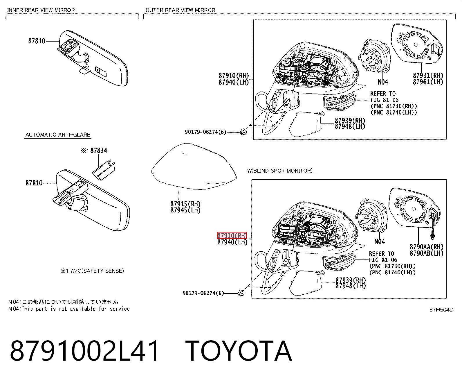 8791002L41 Toyota