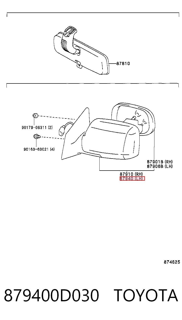 Pieza Espejo de retrovisor izquierdo para Toyota Yaris segunda mano
