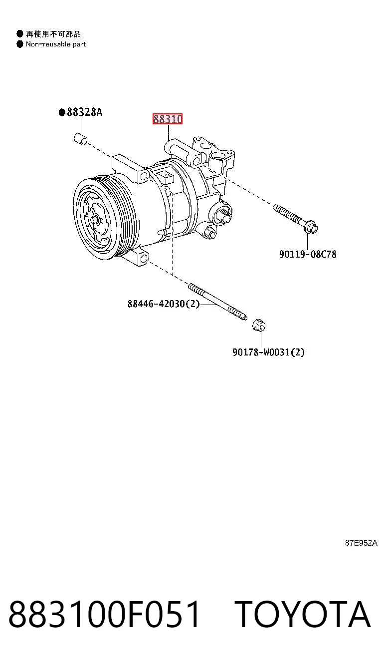 883100F051 Toyota