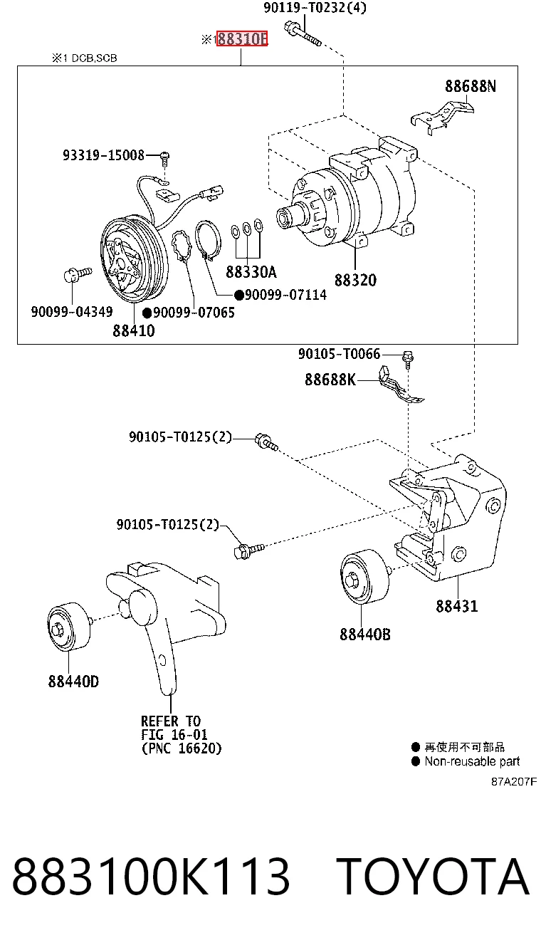  Compresor de aire acondicionado Toyota Hilux 