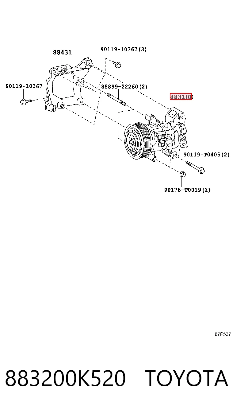 Comprar Compresor de aire acondicionado Toyota Hilux  GUN12, GUN13