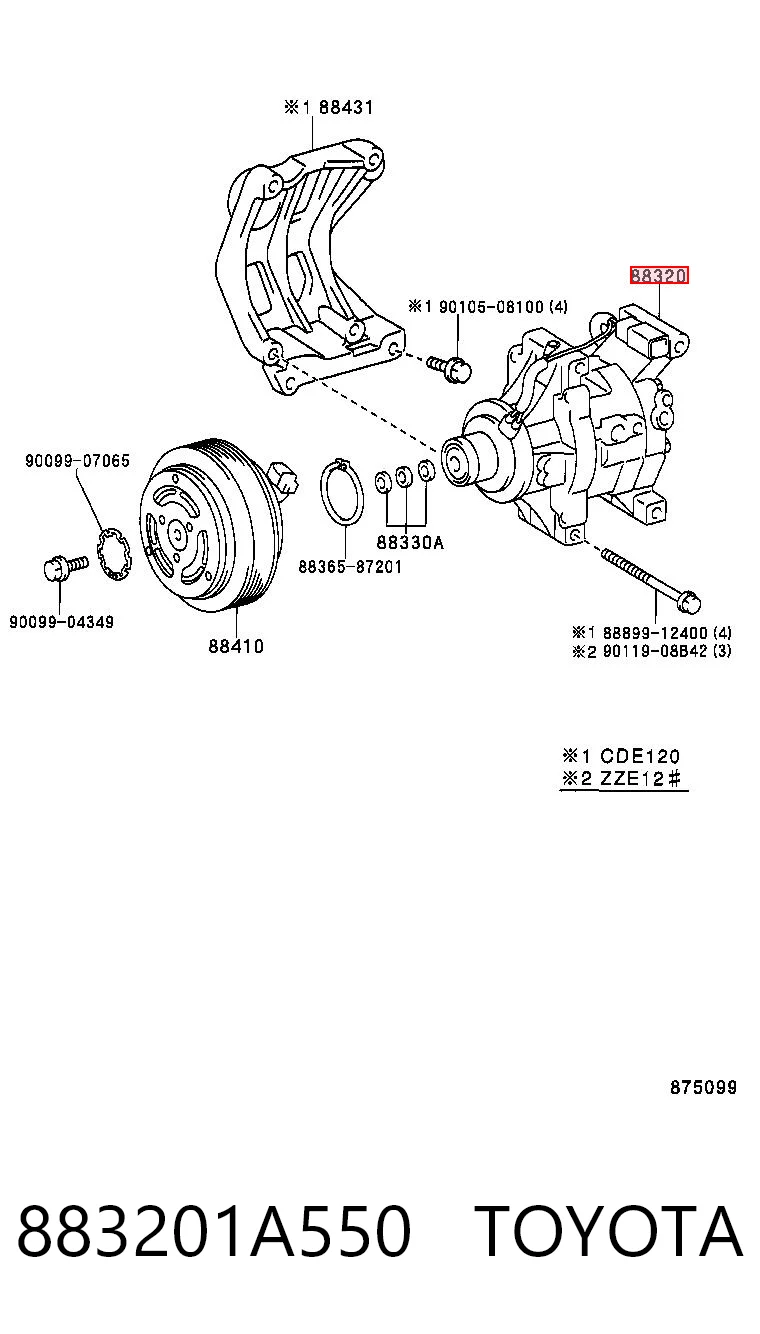 1986AD1246 Bosch Compresor climatizador